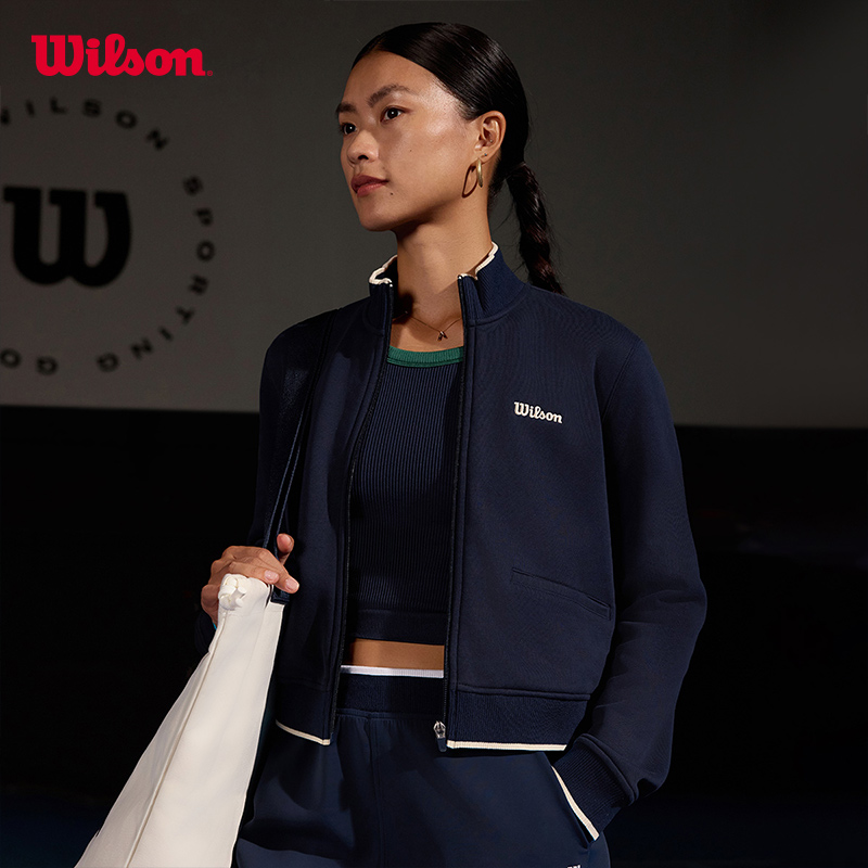 Wilson威尔胜女士全拉链抓毛外套