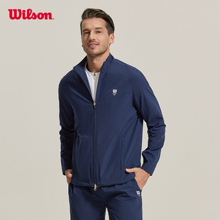 Wilson威尔胜官方春季 男ASTON网球运动外套拼接设计梭织上衣