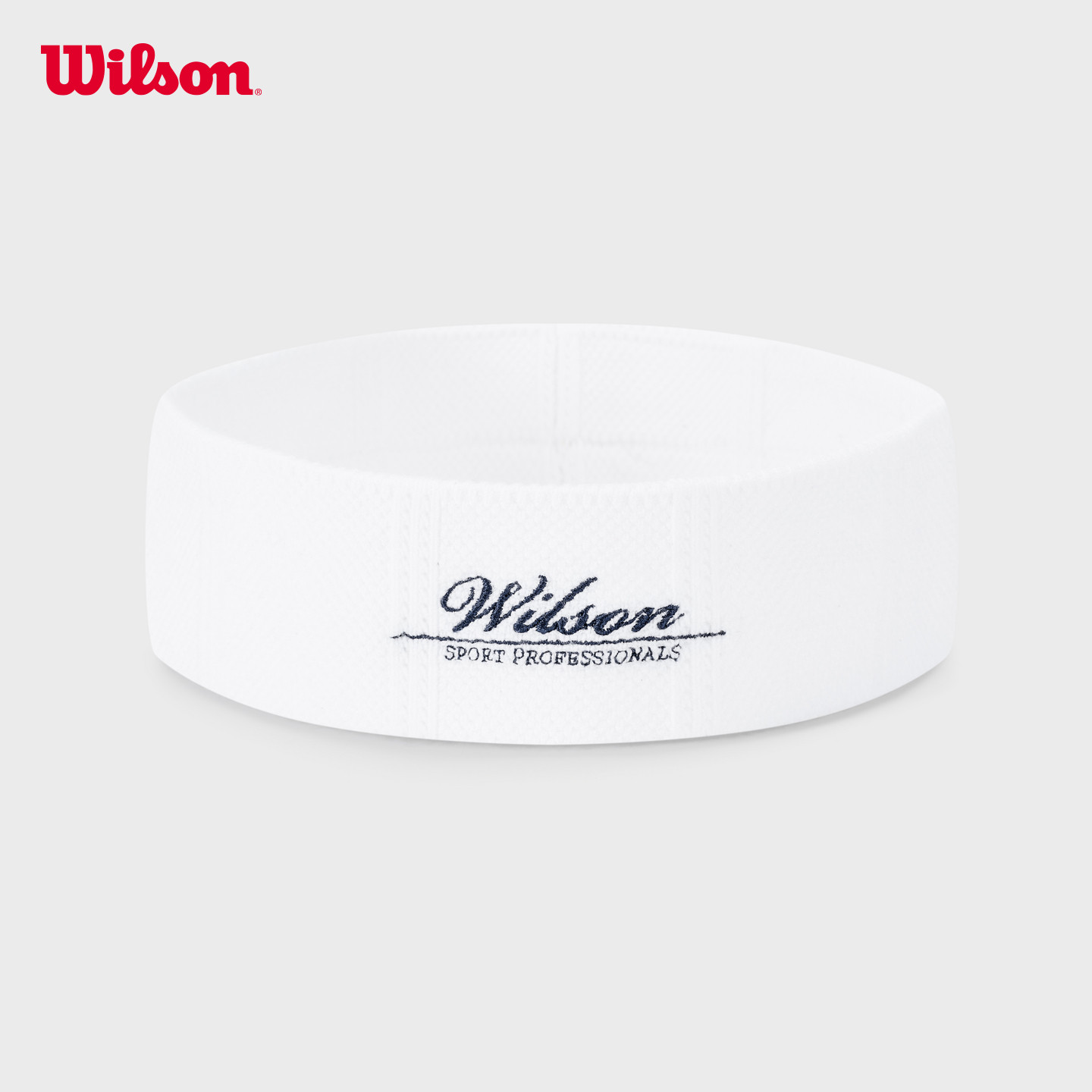 Wilson威尔胜26夏季新款男女同款提花针织面料刺绣logo网球头带