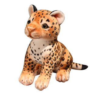 仿真小动物狮子豹子老虎狗柴犬哈士奇毛绒玩具儿童卡通玩偶安抚娃