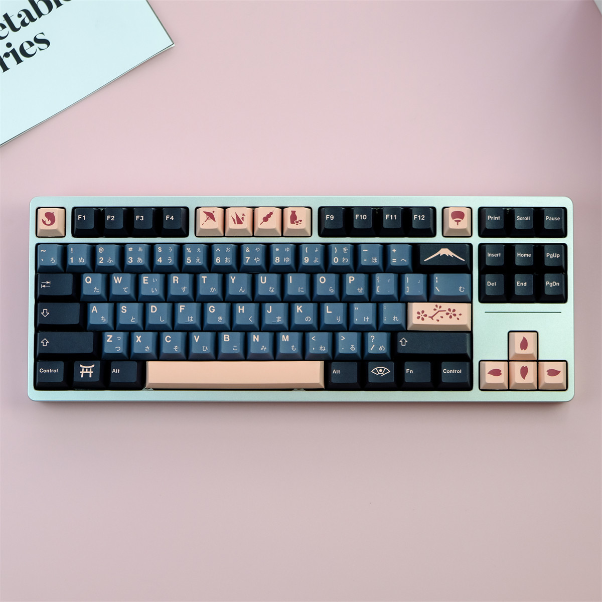 JTK NIGHTSAKURA 원래 높이 키 캡 PBT 승화 IKBC NINGZHI 68|75|87|980