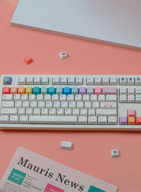 马卡龙  PBT 原厂高度 热升华 机械键盘帽 wooting 醉鹿 雨75