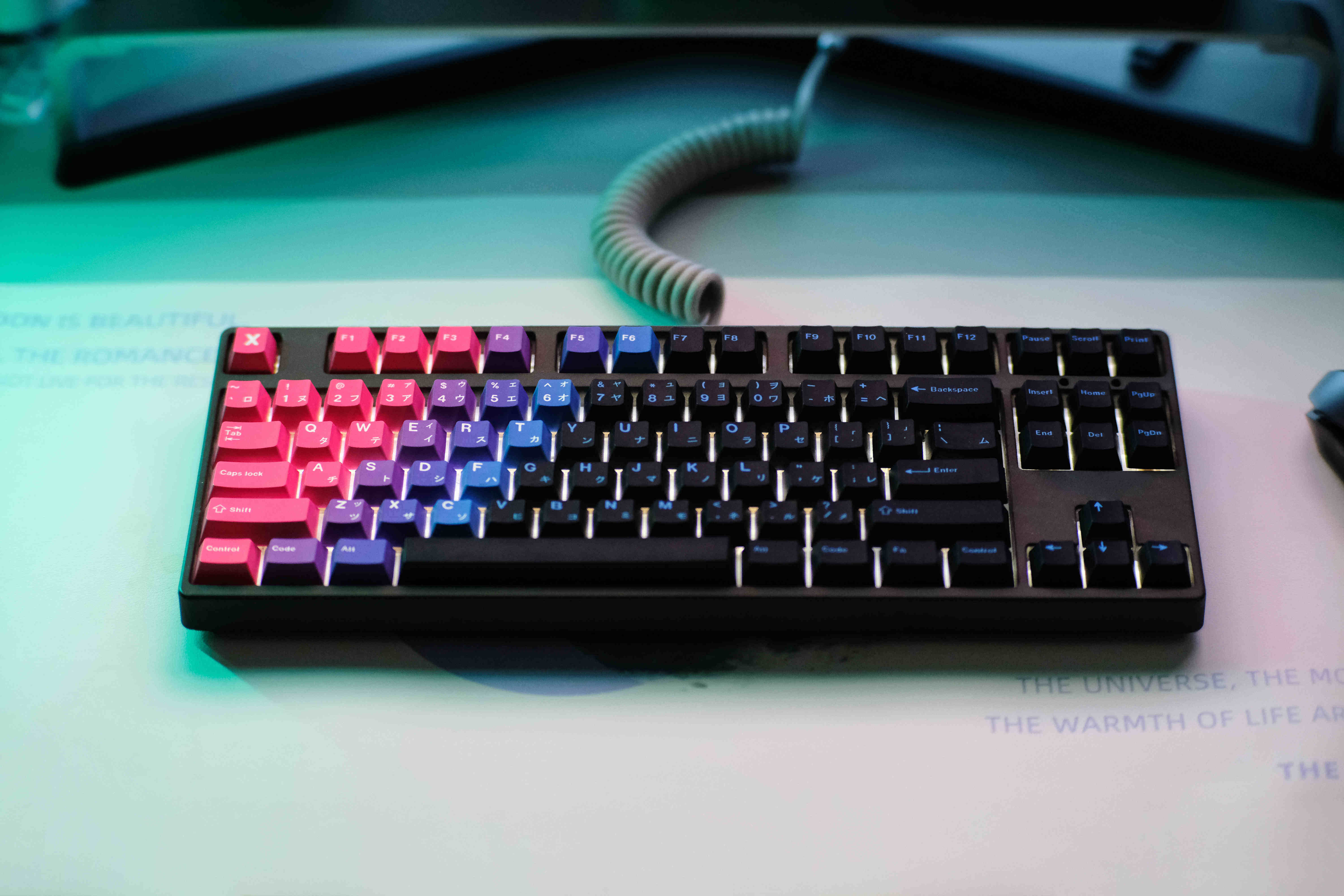 REGE KEYCAPS 심포니 PBT 5면 승화 맞춤형 애니메이션 2차원 키캡 기계식 키보드