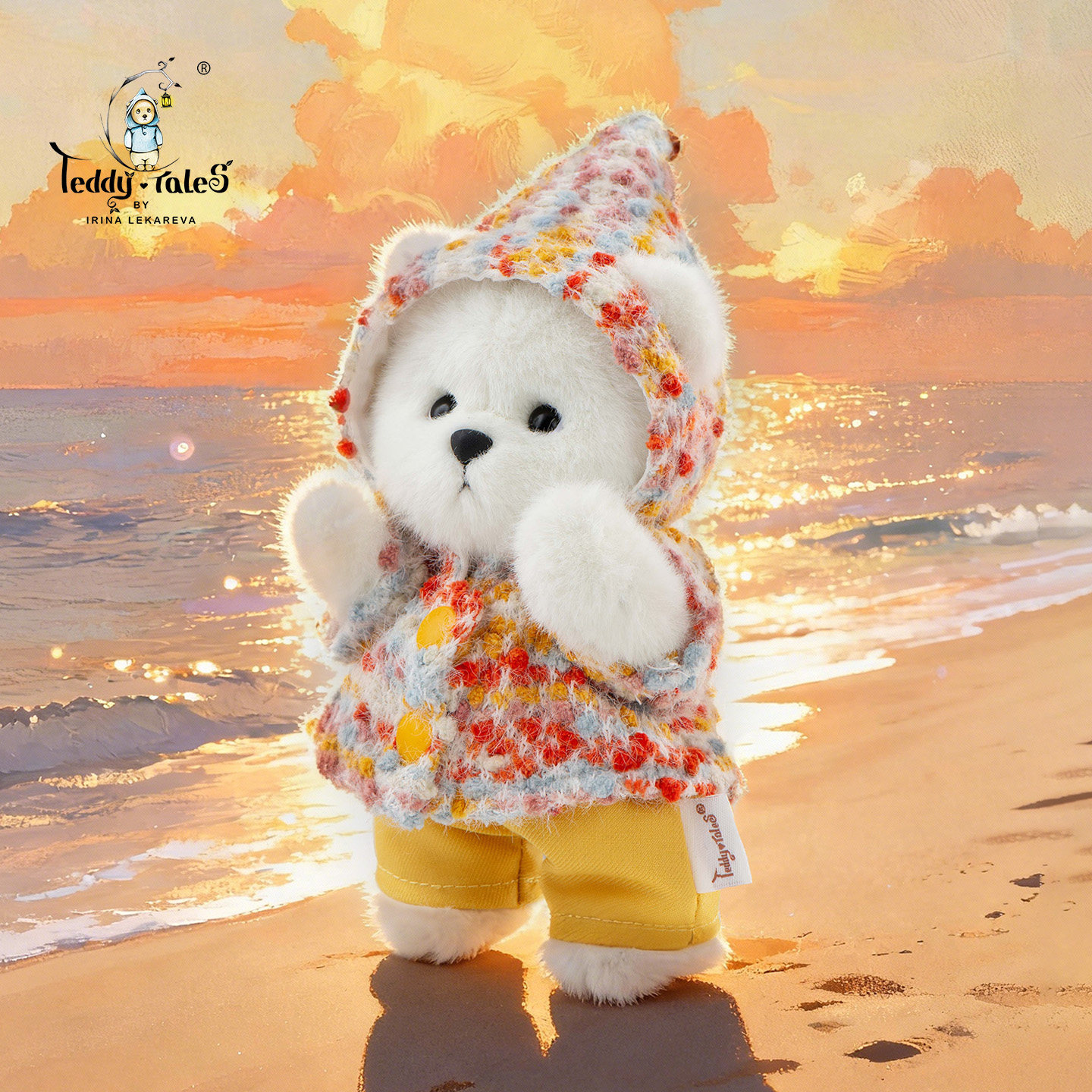 TeddyTales莉娜熊毛绒挂件帽衫小熊玩偶可爱包挂送男女生公仔礼物