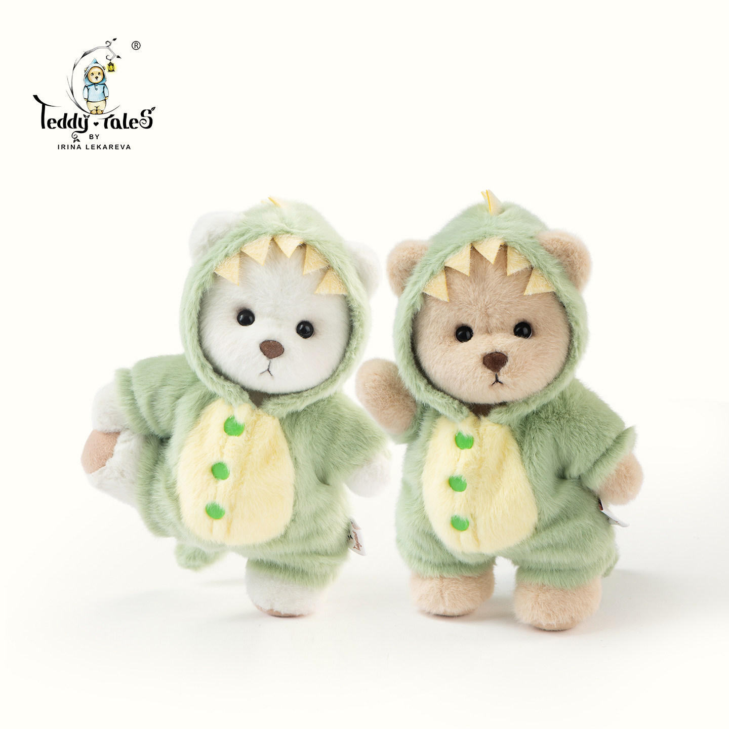 TeddyTales莉娜熊恐龙毛绒玩偶独角兽娃娃儿童玩具毕业礼物男
