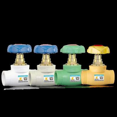 4分6分1寸大流量PPR闸阀20 25 32铜芯升降截止阀ppr水管闸阀开关