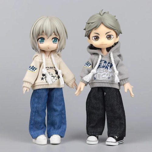 娃衣美式学霸狗卫衣北冥修罗体兵人衣服