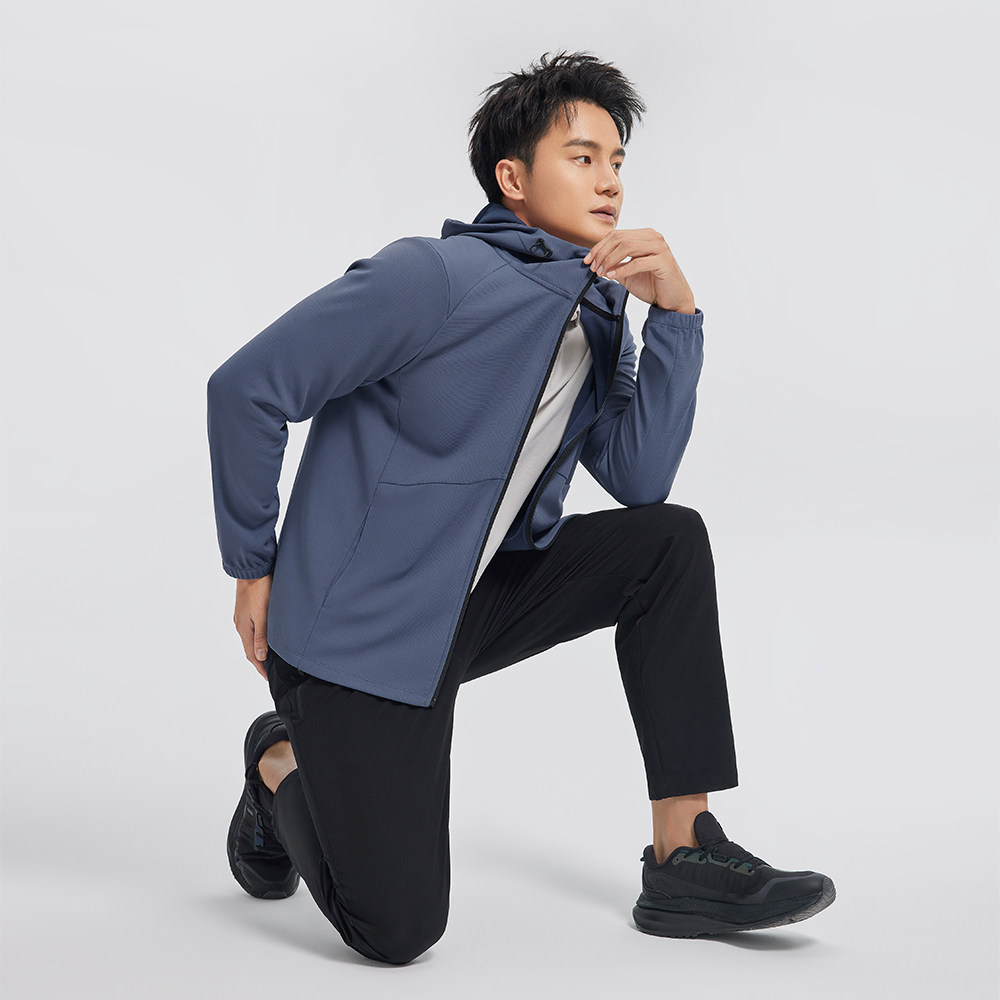 GYMANT肌肉蚂蚁冬季新款运动健身衣亲肤中蓝色男连帽单层休闲外套,运动服/休闲服装,运动茄克/外套,淘宝优惠券,粉丝福利购,淘宝优惠卷