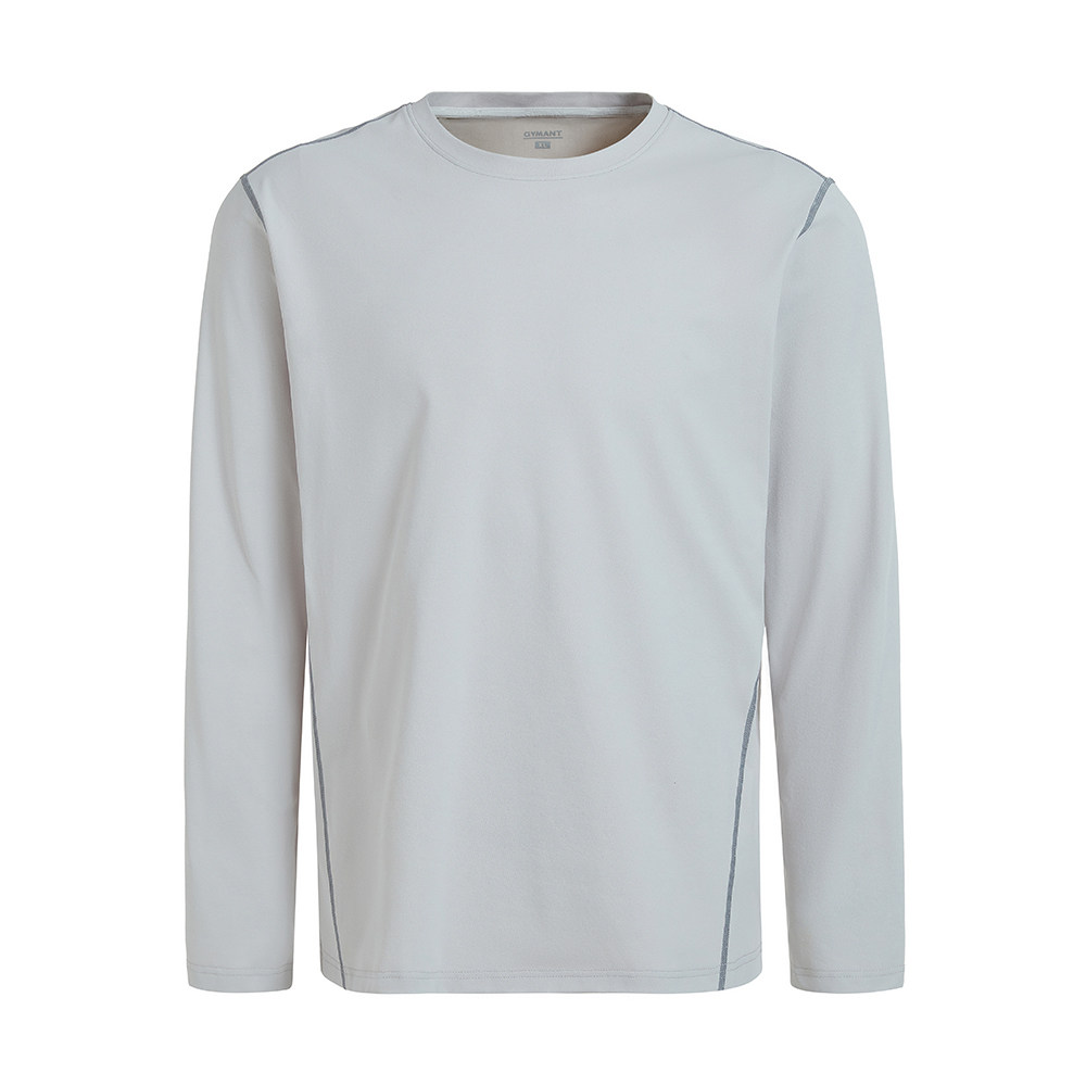 GYMANT肌肉蚂蚁春季新款运动健身衣高弹亲肤浅灰色男圆领长袖T恤,运动服/休闲服装,运动T恤,淘宝优惠券,粉丝福利购,淘宝优惠卷
