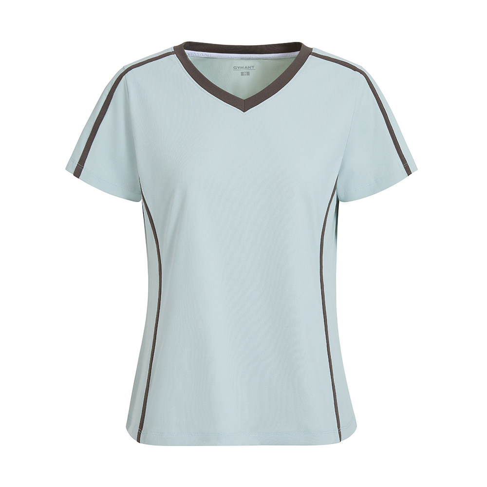 GYMANT肌肉蚂蚁春季新款运动健身衣轻盈透气水绿色女V领短袖T恤,运动服/休闲服装,运动T恤,淘宝优惠券,粉丝福利购,淘宝优惠卷