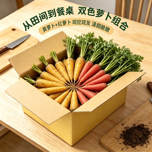 黄萝卜新疆水果新鲜抓饭