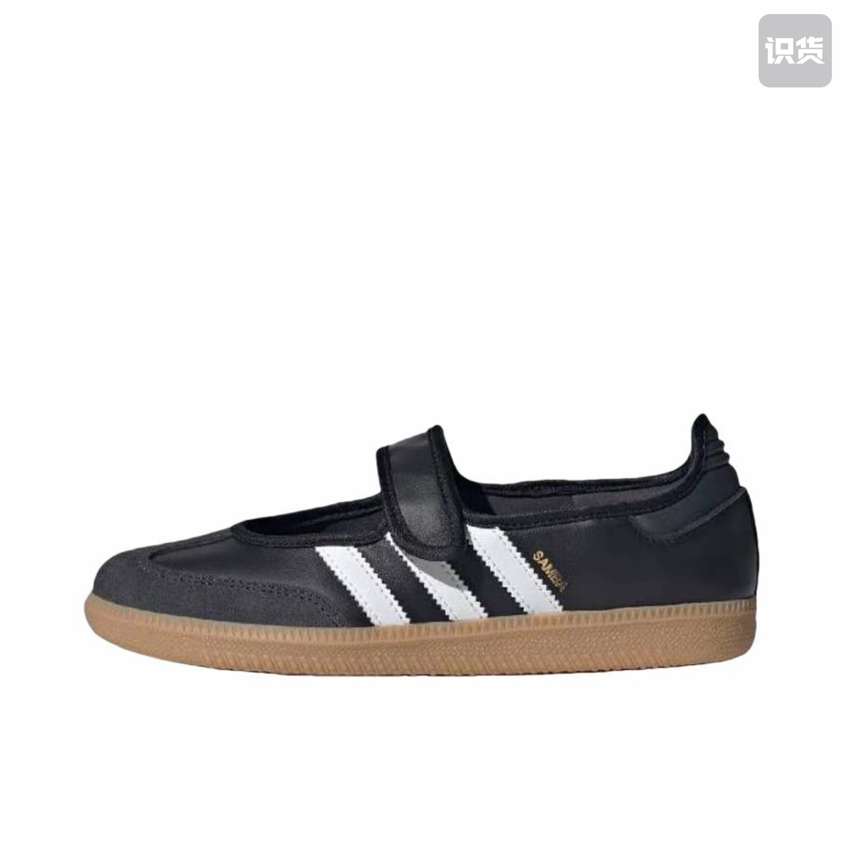 adidas Originals Samba Jane 低跟圆头平跟魔术贴单鞋JQ6445