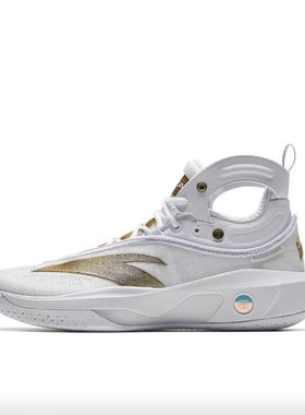 安踏 KT8 汤普森 氮科技稳定支撑 耐磨防滑碳板篮球鞋112331101-4