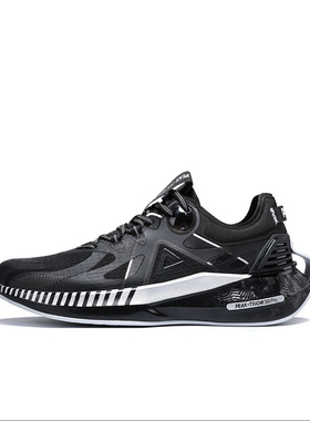 新款跑步鞋匹克态极休闲运动鞋男E11727H黑银吴