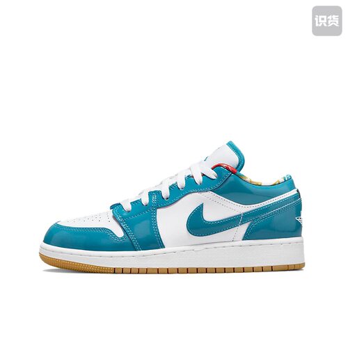 Jordan Air Jordan 1 Low SE 漆皮 蓝白色板鞋 DM0589-400吴