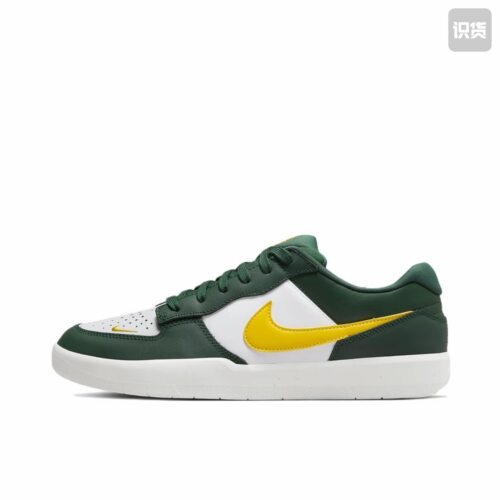 Nike SB Force 58 prm l 板鞋 男女同款 白绿色DH7505-300黄