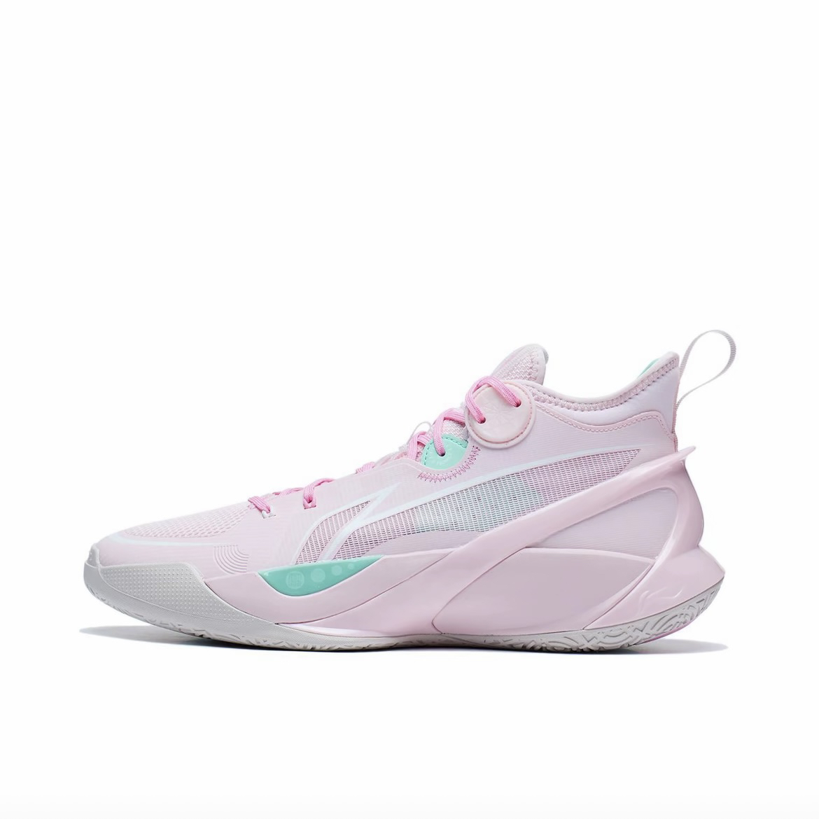 李宁 音速10 减震耐磨 实战防滑 篮球鞋 樱花/绽放ABAS069-51熊