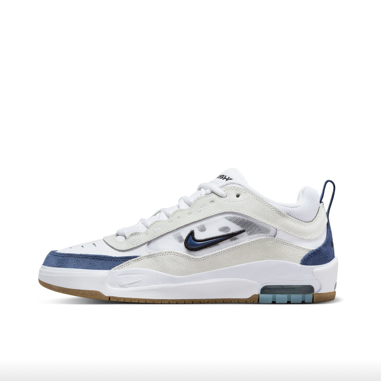 Nike Air Max Ishod 防滑耐磨缓震 绒面革网眼 板鞋FB2393-102黄