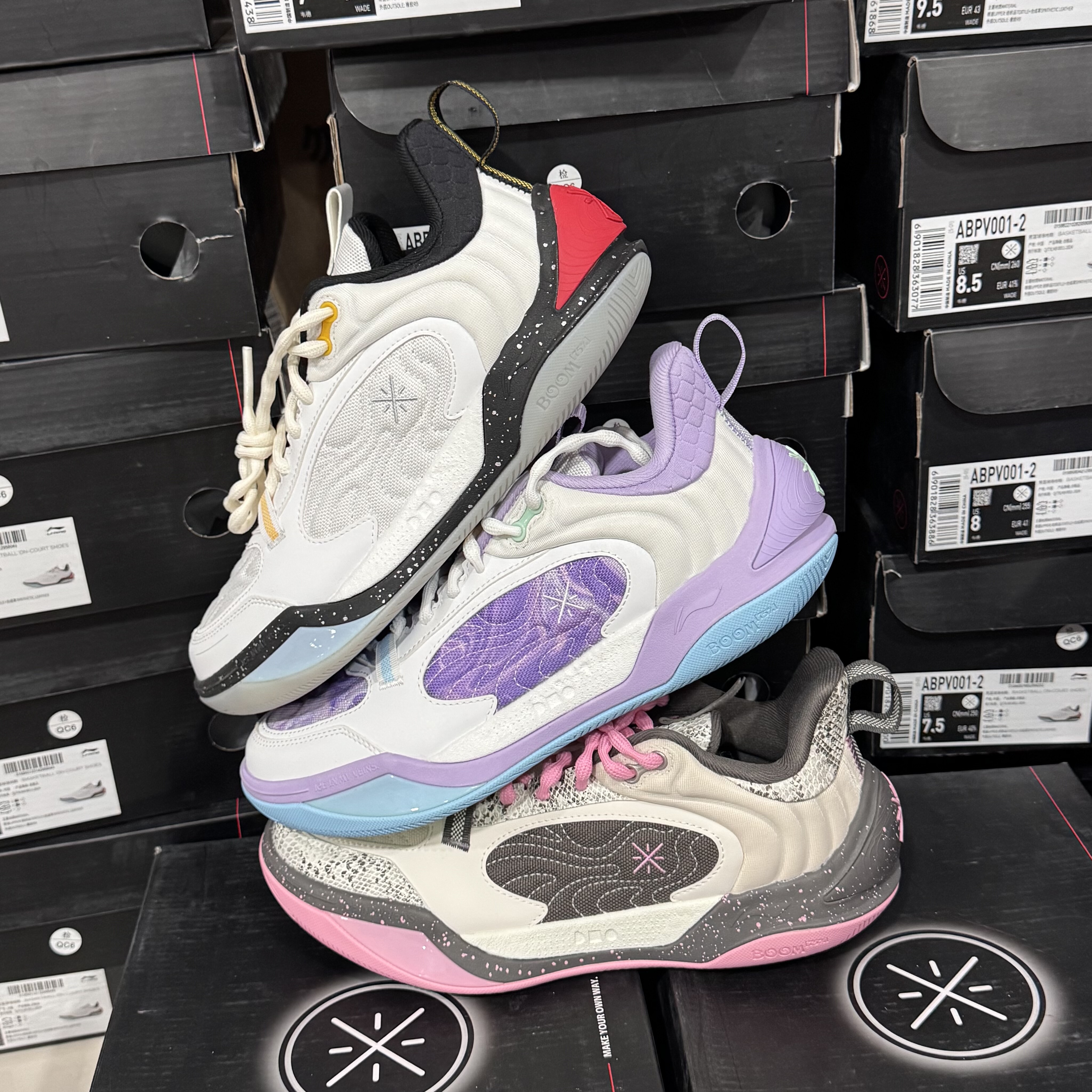 李宁 韦德冷血2 V2 减震回弹 防滑耐磨 舒适透气 篮球鞋ABPV001-3