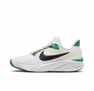 Nike Star Runner 4 Next Nature GS 舒适运动 白绿hm5636-101杨