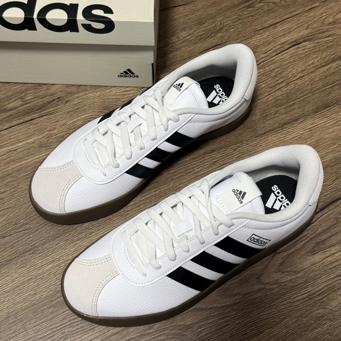 adidas VL Court 3.0 T头鞋舒适百搭防滑耐磨运动板鞋ID6285