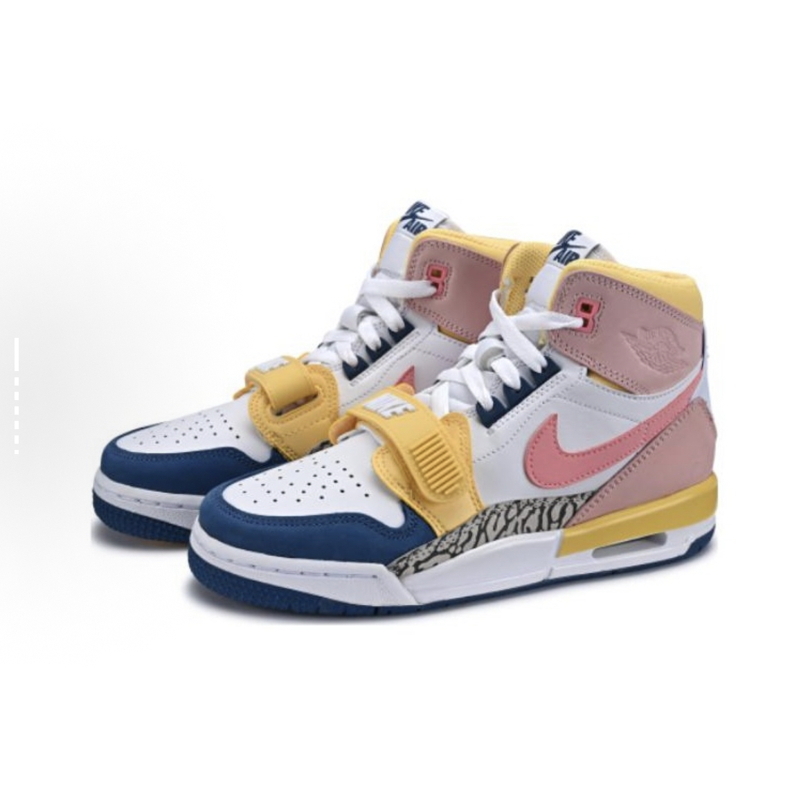 Jordan Legacy 312 舒适 防滑耐磨 高帮  粉白色fd9909-161 杨