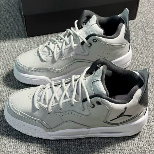 耐克Jordan Courtside 23中帮儿童篮球鞋灰黑青少年AR1002-002吴