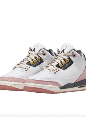 Nike Air Jordan 3 AJ3白色GS中帮复古潮流篮球鞋441140-100熊