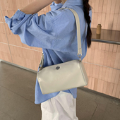 手提包包女夏季 Unique blue韩版 纯色枕头包高级感小众单肩腋下包