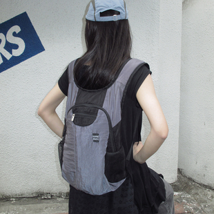 Unique 韩系轻便防水双肩包女休闲户外背包学生书包 blue