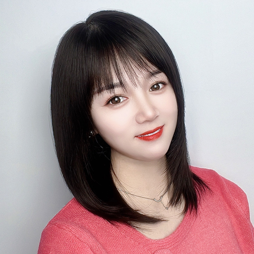 假发女辛芷蕾中长发全真发时尚全手织舒适轻薄透气全头套日常发套