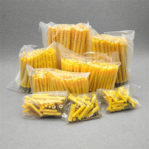 小黄鱼塑料蓬胀管加长膨胀螺丝6mm8mm10mm涨塞胀管内蓬胀螺钉胶塞