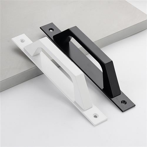 加厚铝合金阳台推拉门窗户小把手移门塑钢门木门柜门明装拉手黑白