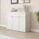 嗨佩小匠超薄款 直饮机一体靠墙极窄实木厨房白色 餐边柜20cm法式