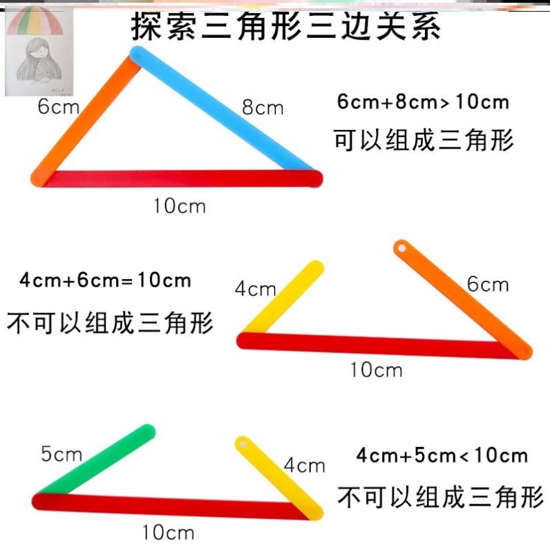 三角形的特性教具分类等腰直角三角形内角和三边关系学具稳定性-封面