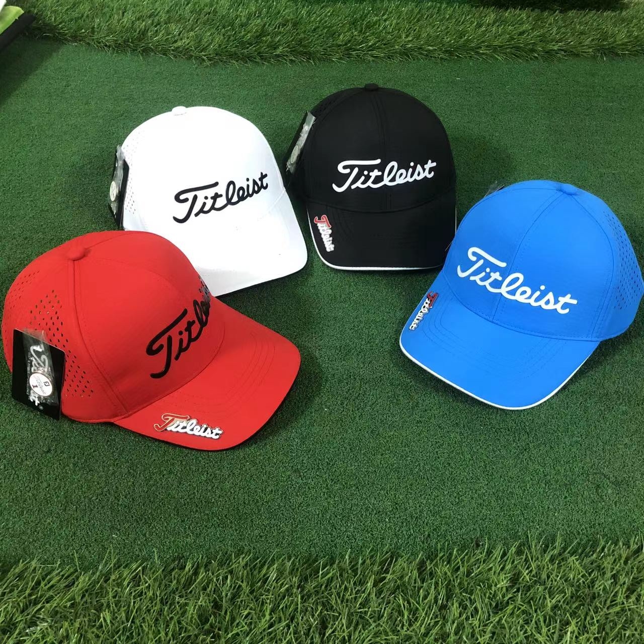 2023春夏新款高尔夫速干球帽男女同款透气可调大小遮阳帽子