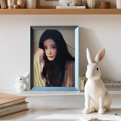 照相框亲子来铝合金相框小支架情侣定制摆台照片毕业做寸艺术照8