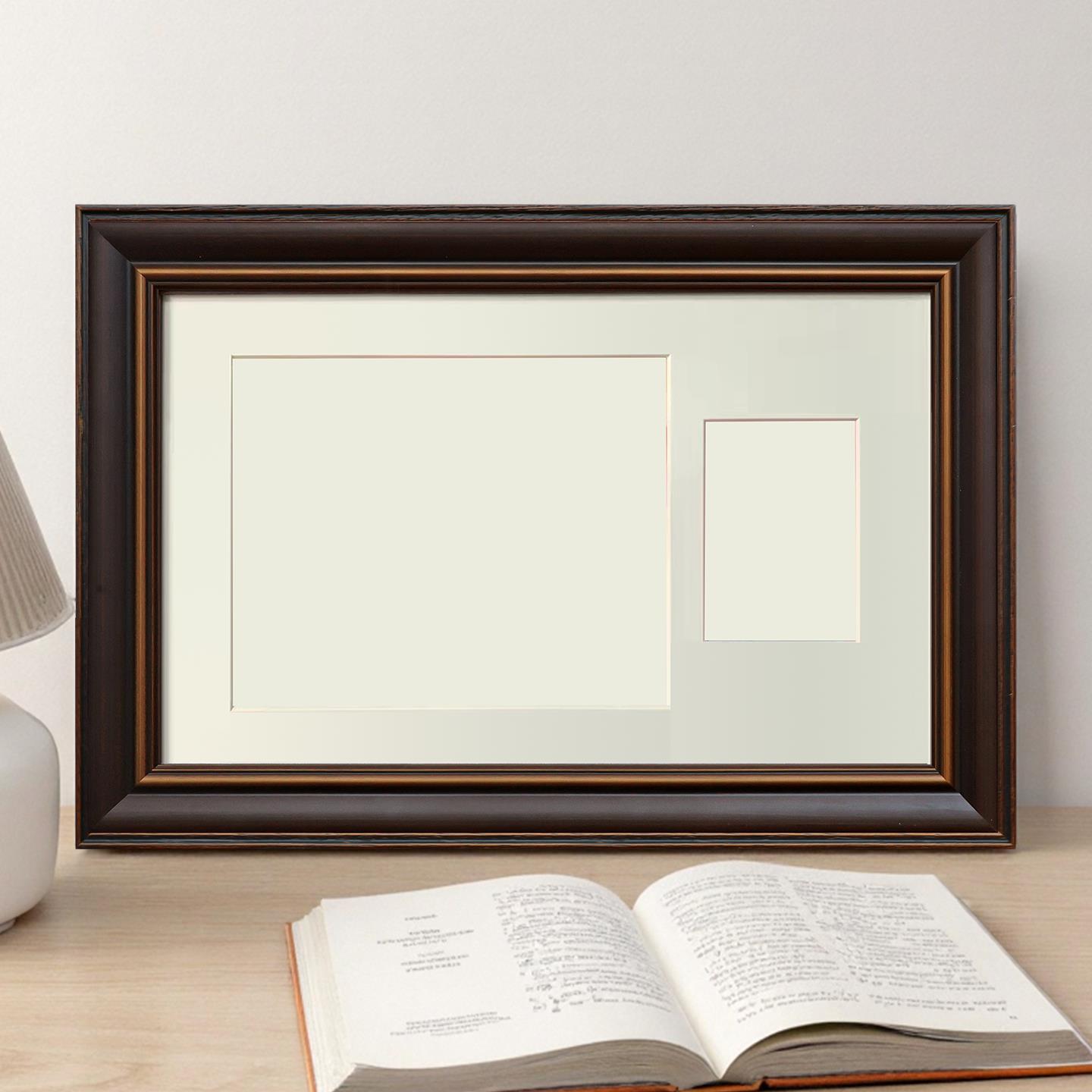 摆台相框相框纪念画框实木高级墙感挂摆台专用邮票集邮展示