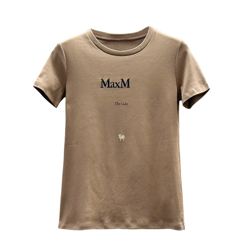 热卖抢购2024夏季新款简约时尚圆领百搭打底衫修身短袖T恤女上衣