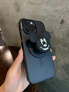 13手机壳情侣支架国风小众ins风米奇米妮琴键黑 泡泡骚通用强磁吸手机壳适用于潮牌iphone17promax