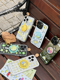 代购泡泡骚通用联名早安柠檬完美一日适用于iphone17promax手机壳苹果i16 i15 i14 i13手机保护套小清新夏天