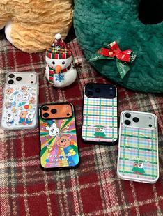 13可爱ins风磁吸支架 泡泡骚通用圣诞限定吐舌小狗强磁吸适用于伴游奇遇记iphone17promax手机壳16