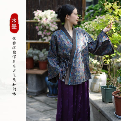 新中式非遗汉锦香云纱外套
