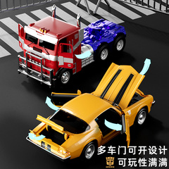 正版变形金刚擎天柱汽车卡车模型大黄蜂合金玩具仿真手办桌面摆件