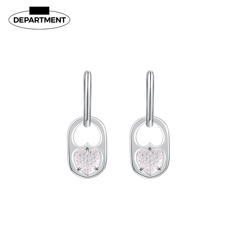 DEPARTMENT圣诞爱情白桃粉桃耳环2021年新款潮