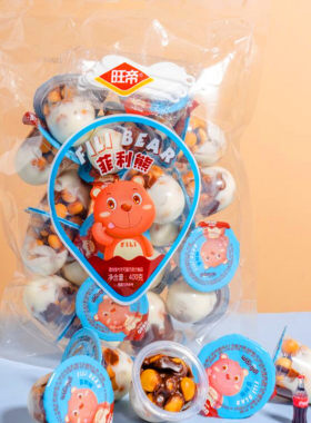旺帝饼干巧克力杯袋装400g童年怀旧经典巧克力酱饼干休闲糖果零食