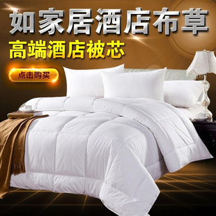 被子被芯 宾馆酒店专用床上用品 全棉冬被纯白色加厚羽丝春秋冬季