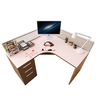 转角书桌垫防水防油皮革拐角uL型弧形电脑桌面简约桌布写字台定制