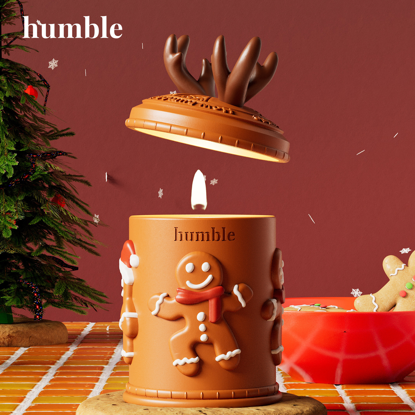 humble姜饼人香薰蜡烛圣诞节新品
