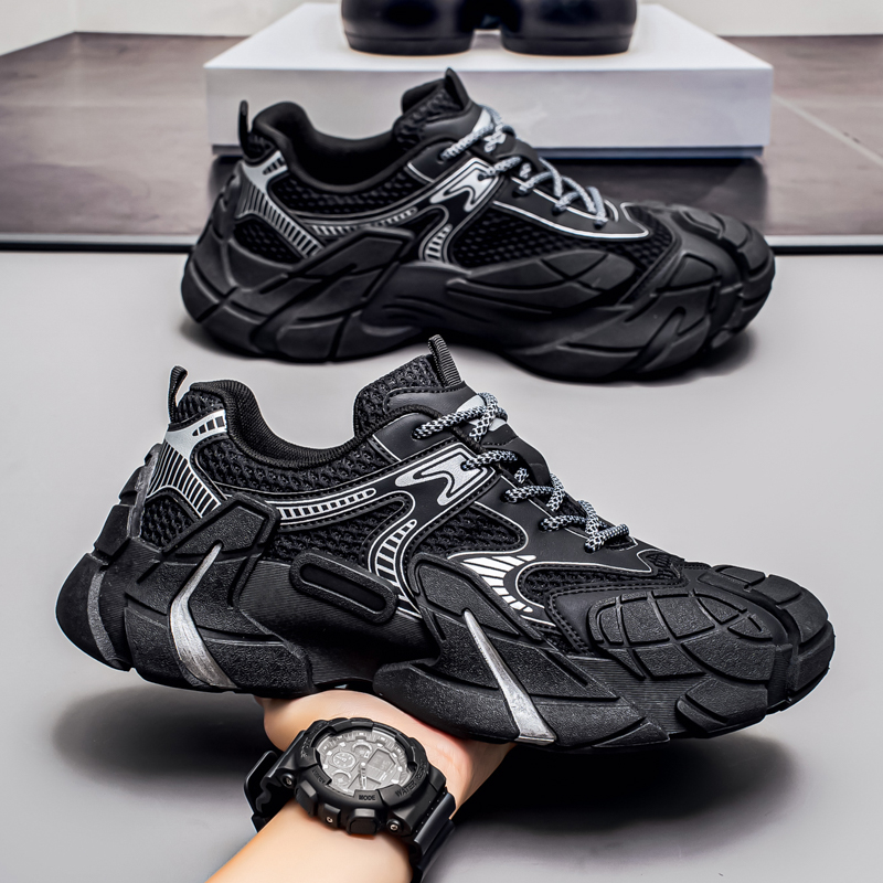 男鞋秋季2025新款耐磨防滑休闲运动男士潮牌复古轻便跑步登山潮鞋